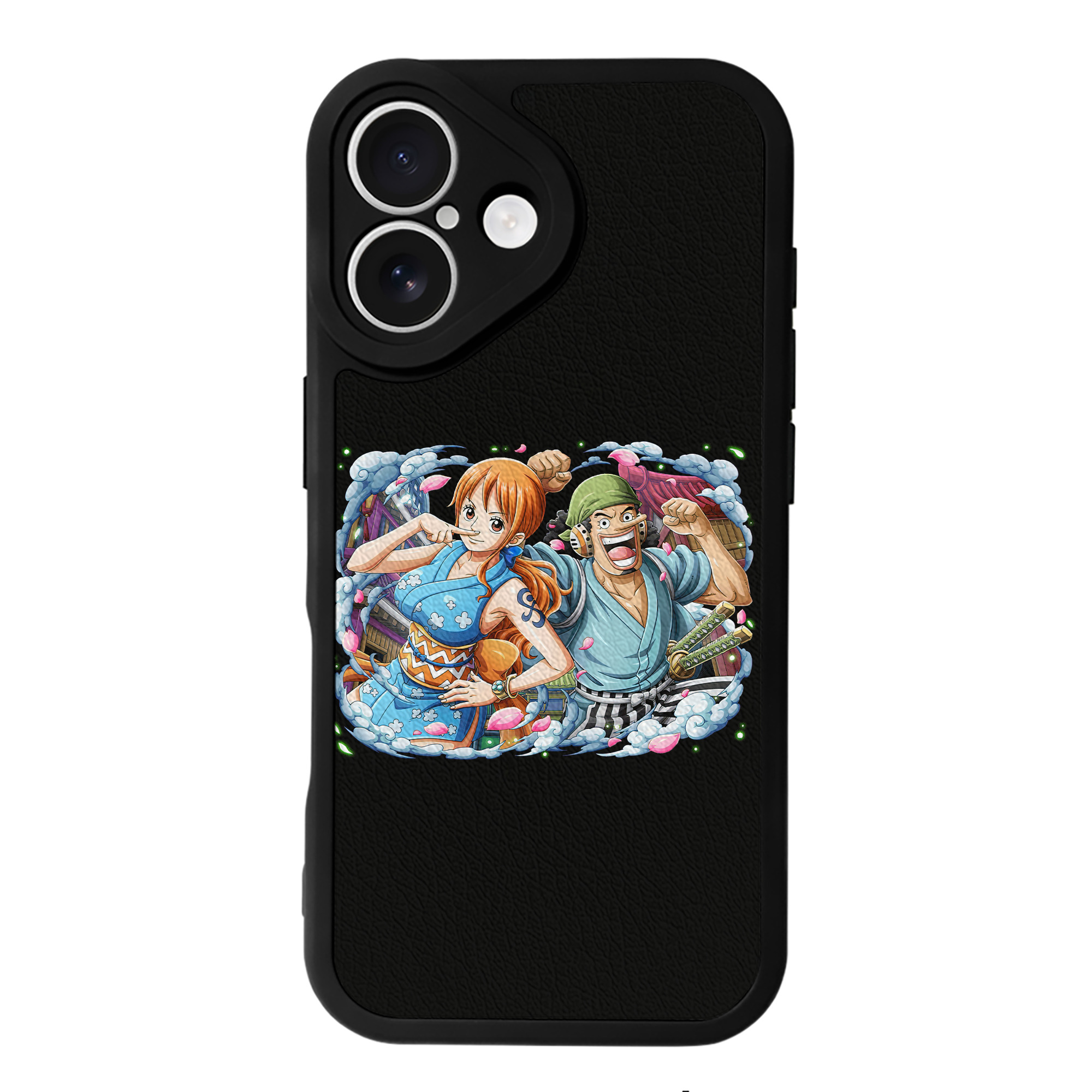 （画像用） ワンピース ナミ ONE PIECE Nami 【iPhone 16シリーズ対応】シリコンスマホケース（レザー調） 材質：シリコン